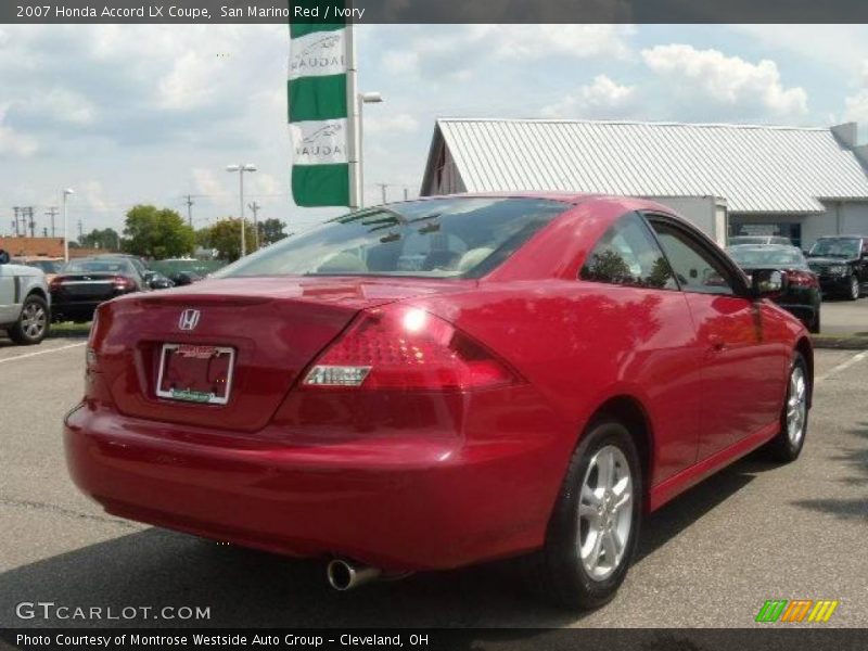 San Marino Red / Ivory 2007 Honda Accord LX Coupe
