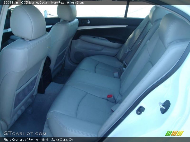 Ivory Pearl White / Stone 2008 Infiniti G 35 Journey Sedan