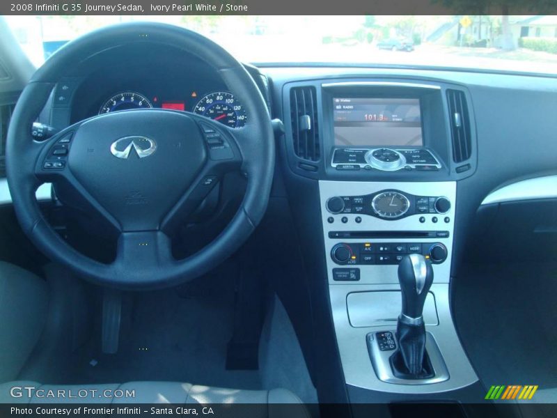 Ivory Pearl White / Stone 2008 Infiniti G 35 Journey Sedan