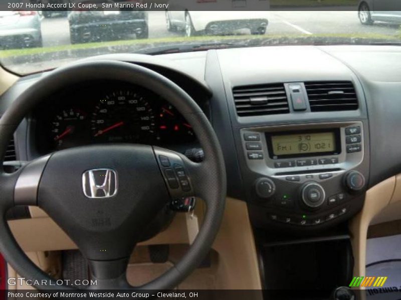 San Marino Red / Ivory 2007 Honda Accord LX Coupe