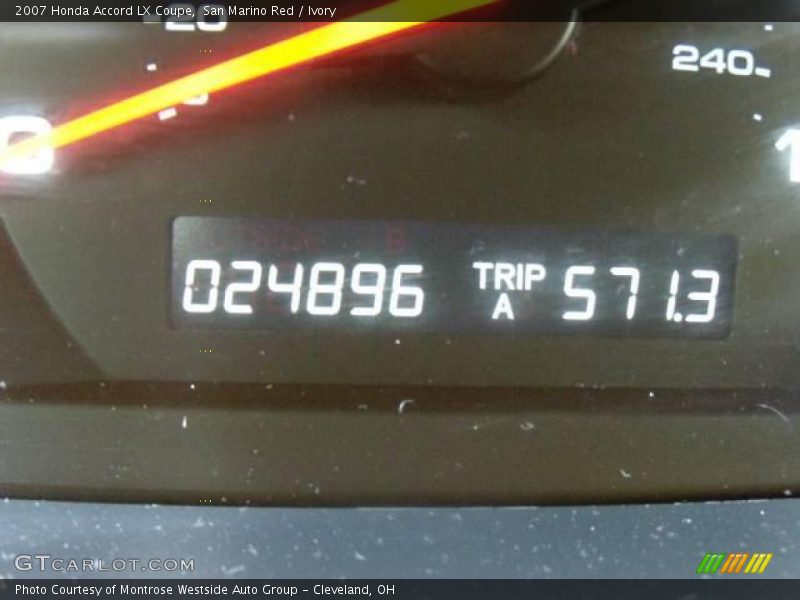 San Marino Red / Ivory 2007 Honda Accord LX Coupe