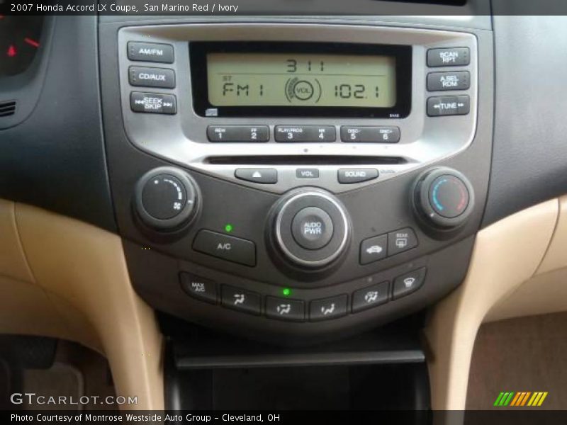 San Marino Red / Ivory 2007 Honda Accord LX Coupe