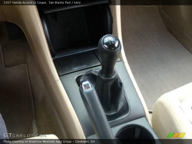 San Marino Red / Ivory 2007 Honda Accord LX Coupe