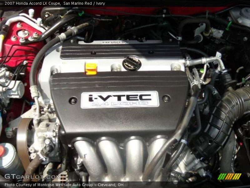 San Marino Red / Ivory 2007 Honda Accord LX Coupe