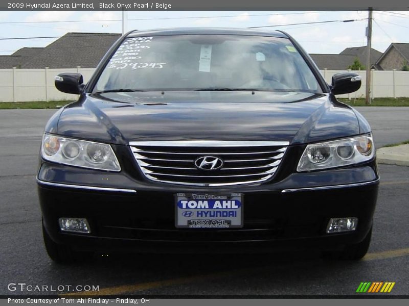 Black Onyx Pearl / Beige 2009 Hyundai Azera Limited