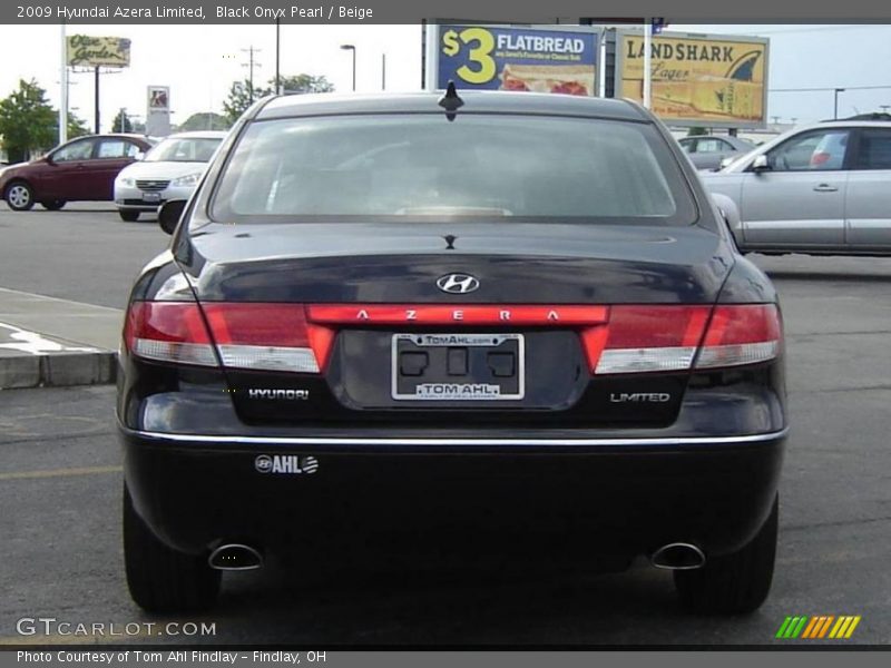 Black Onyx Pearl / Beige 2009 Hyundai Azera Limited