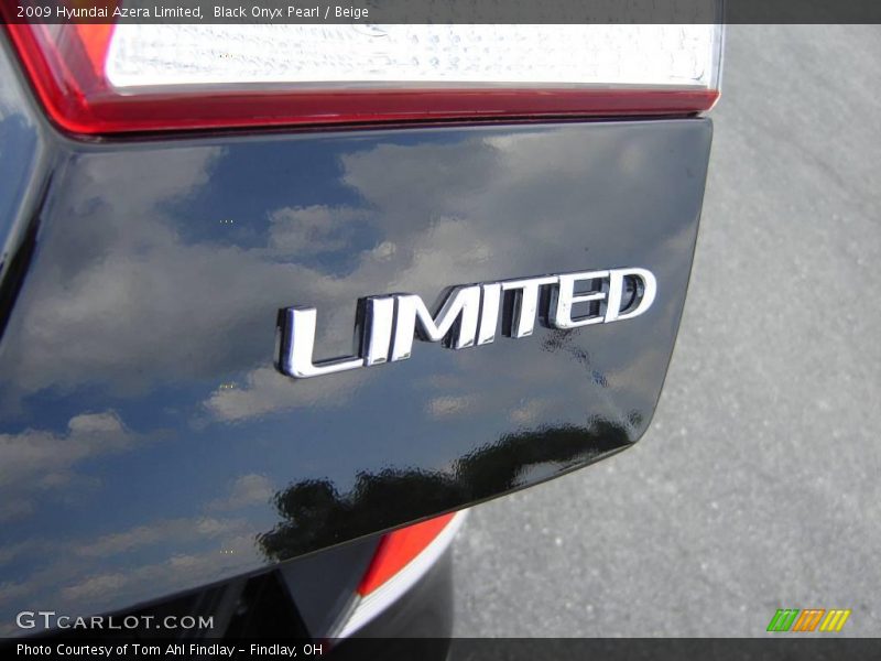Black Onyx Pearl / Beige 2009 Hyundai Azera Limited