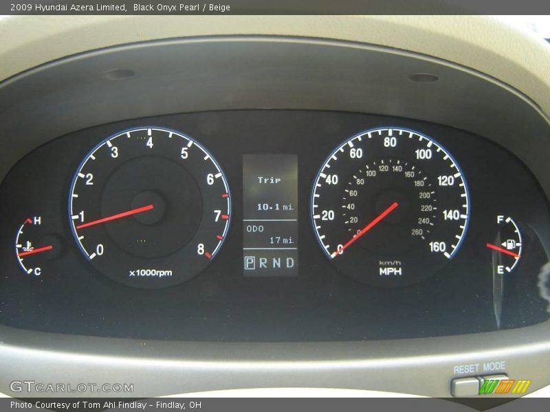 Black Onyx Pearl / Beige 2009 Hyundai Azera Limited