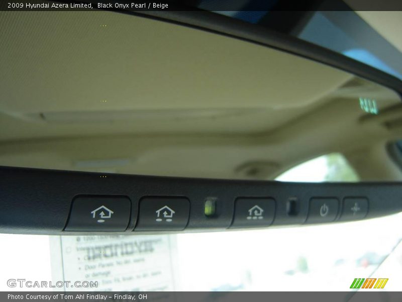Black Onyx Pearl / Beige 2009 Hyundai Azera Limited