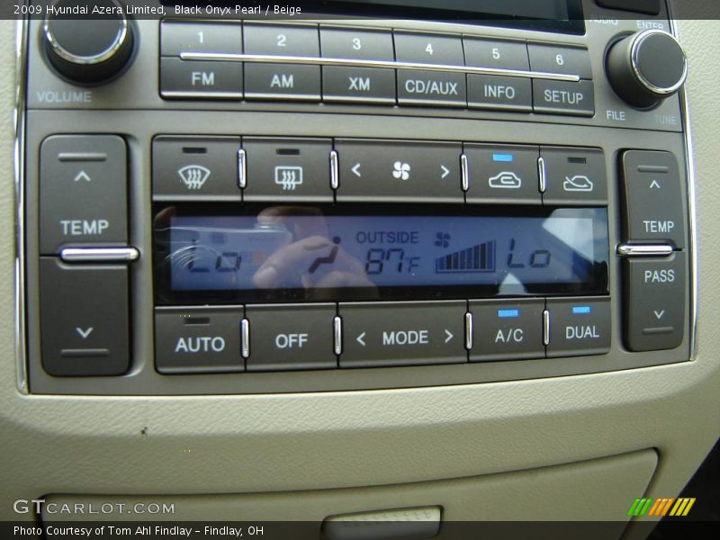 Black Onyx Pearl / Beige 2009 Hyundai Azera Limited