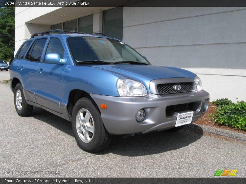Arctic Blue / Gray 2004 Hyundai Santa Fe GLS