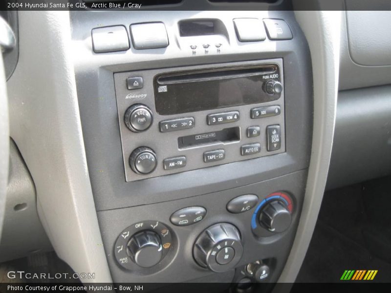 Arctic Blue / Gray 2004 Hyundai Santa Fe GLS