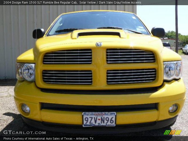 Solar Yellow / Dark Slate Gray/Yellow Accents 2004 Dodge Ram 1500 SLT Rumble Bee Regular Cab