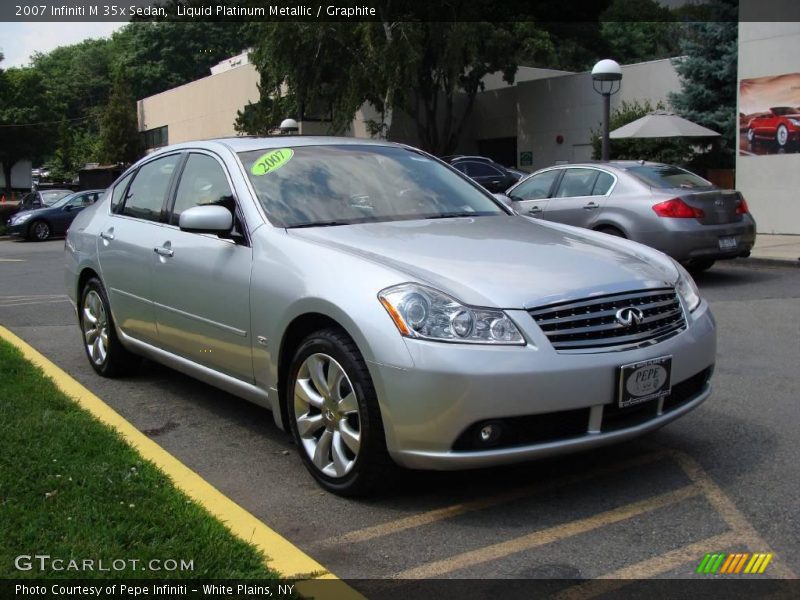 Liquid Platinum Metallic / Graphite 2007 Infiniti M 35x Sedan