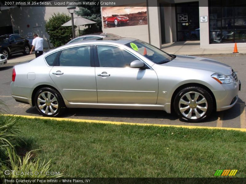 Liquid Platinum Metallic / Graphite 2007 Infiniti M 35x Sedan