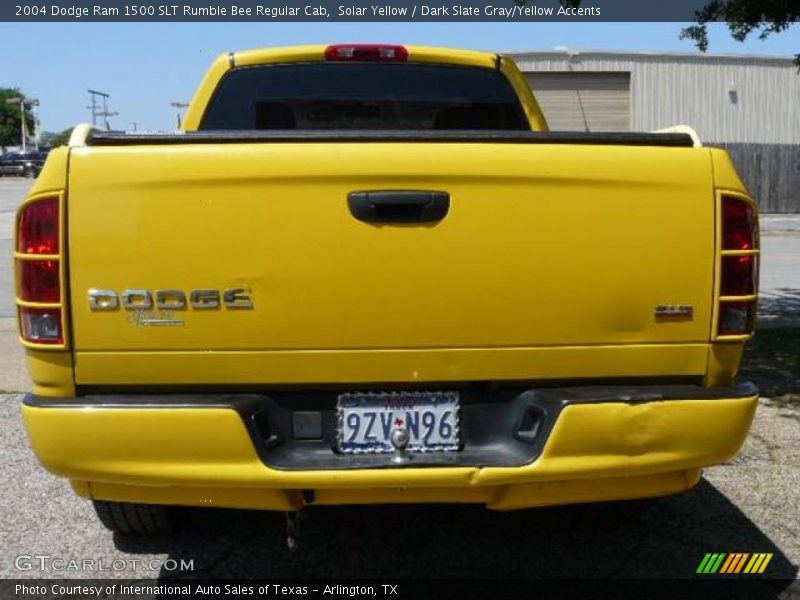 Solar Yellow / Dark Slate Gray/Yellow Accents 2004 Dodge Ram 1500 SLT Rumble Bee Regular Cab