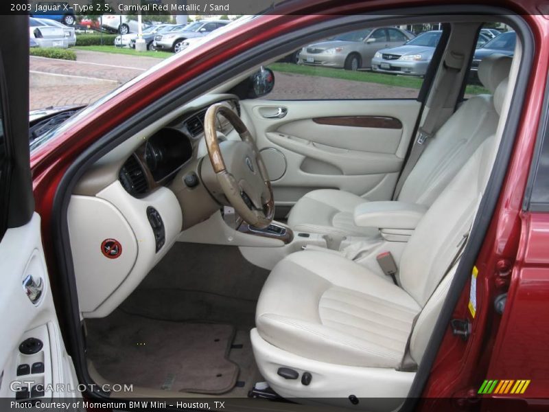 Carnival Red Metallic / Sand 2003 Jaguar X-Type 2.5