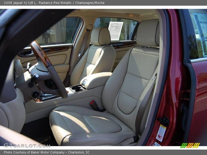 Radiance Red Metallic / Champagne/Mocha 2008 Jaguar XJ XJ8 L