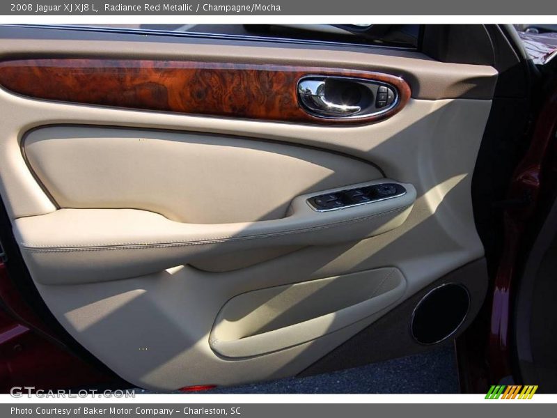 Radiance Red Metallic / Champagne/Mocha 2008 Jaguar XJ XJ8 L