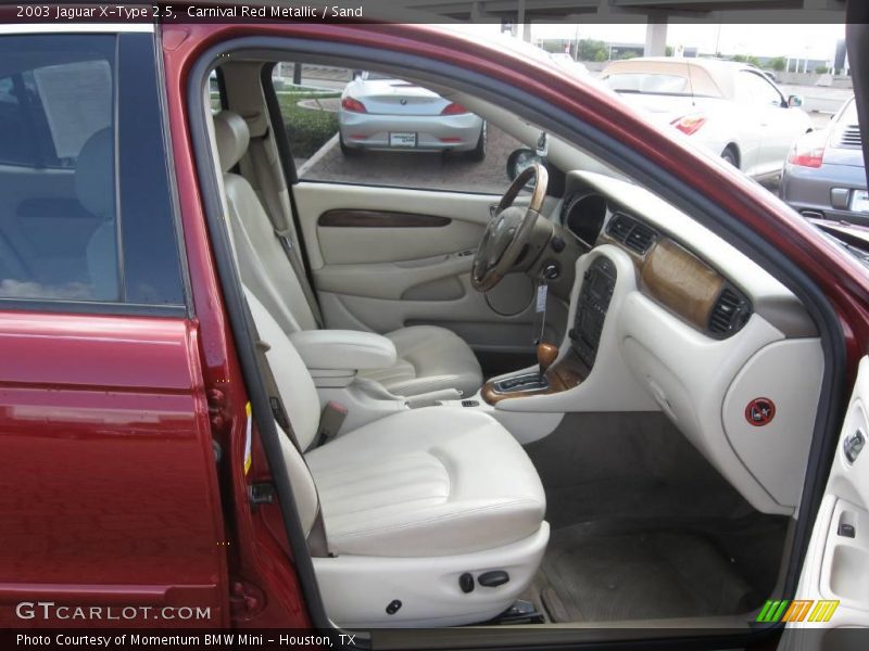 Carnival Red Metallic / Sand 2003 Jaguar X-Type 2.5