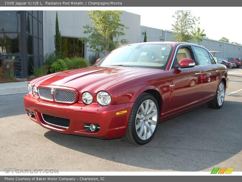 Radiance Red Metallic / Champagne/Mocha 2008 Jaguar XJ XJ8 L