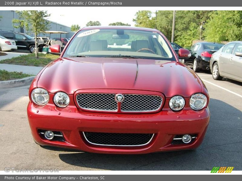 Radiance Red Metallic / Champagne/Mocha 2008 Jaguar XJ XJ8 L