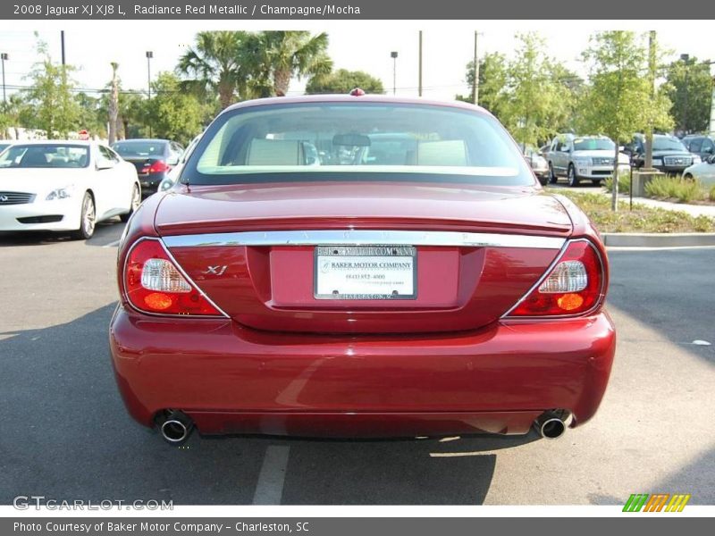 Radiance Red Metallic / Champagne/Mocha 2008 Jaguar XJ XJ8 L