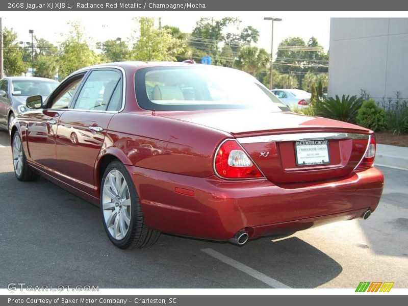 Radiance Red Metallic / Champagne/Mocha 2008 Jaguar XJ XJ8 L