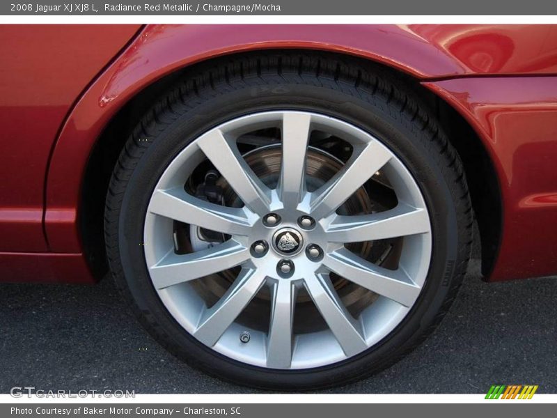 Radiance Red Metallic / Champagne/Mocha 2008 Jaguar XJ XJ8 L