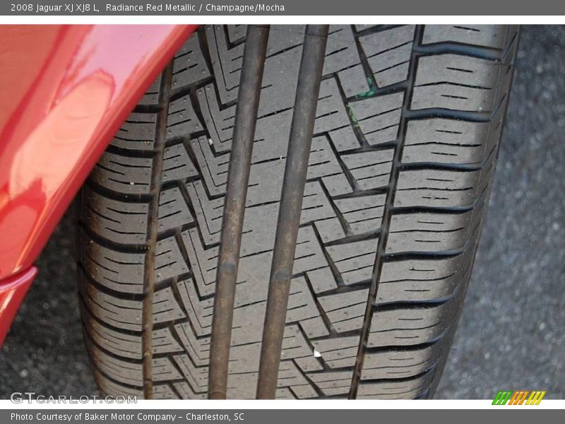 Radiance Red Metallic / Champagne/Mocha 2008 Jaguar XJ XJ8 L