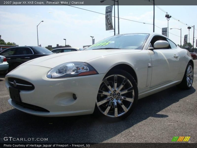 Porcelain White / Charcoal 2007 Jaguar XK XK8 Coupe