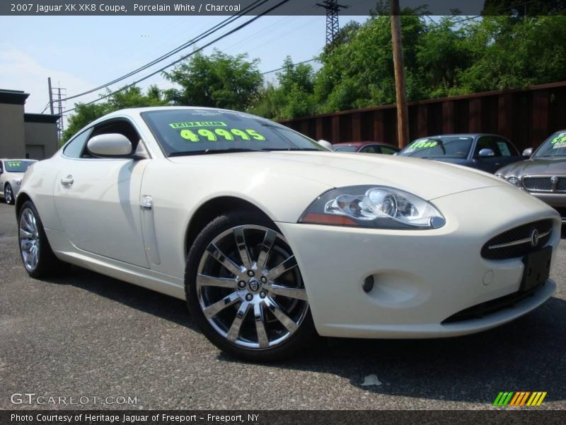 Porcelain White / Charcoal 2007 Jaguar XK XK8 Coupe