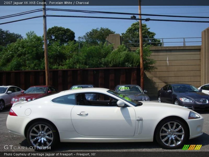 Porcelain White / Charcoal 2007 Jaguar XK XK8 Coupe