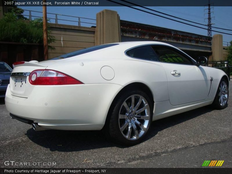 Porcelain White / Charcoal 2007 Jaguar XK XK8 Coupe