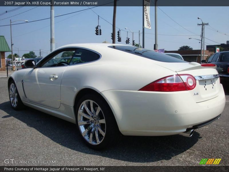 Porcelain White / Charcoal 2007 Jaguar XK XK8 Coupe