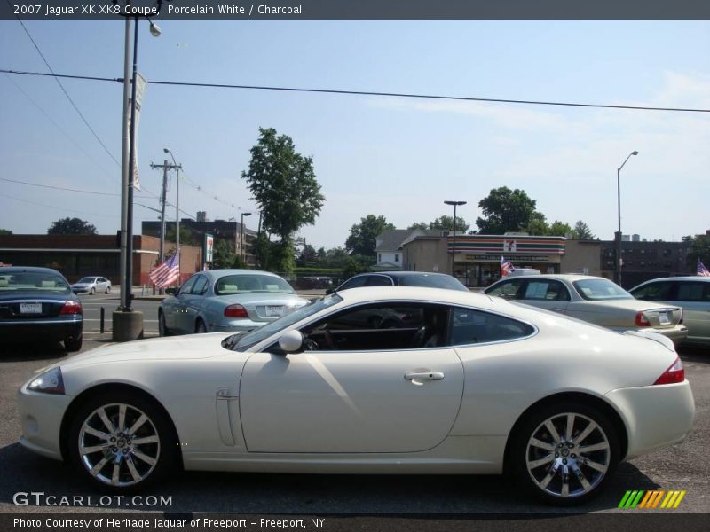 Porcelain White / Charcoal 2007 Jaguar XK XK8 Coupe