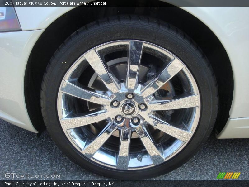 Porcelain White / Charcoal 2007 Jaguar XK XK8 Coupe