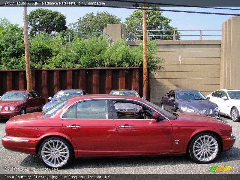 Radiance Red Metallic / Champagne 2007 Jaguar XJ XJR