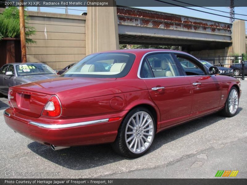 Radiance Red Metallic / Champagne 2007 Jaguar XJ XJR