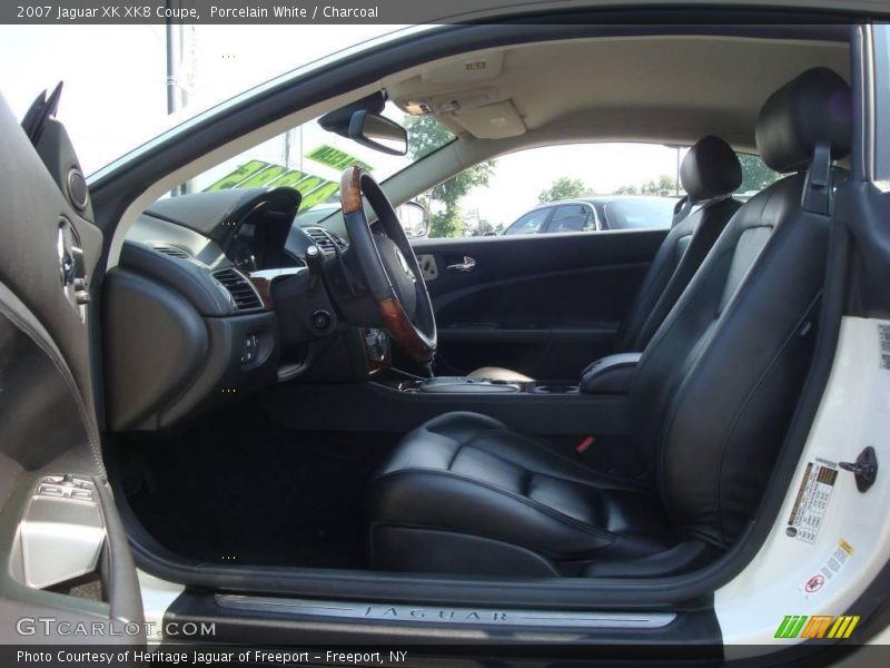Porcelain White / Charcoal 2007 Jaguar XK XK8 Coupe