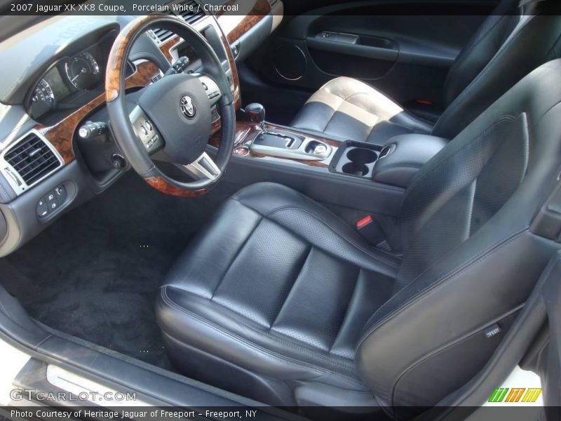 Porcelain White / Charcoal 2007 Jaguar XK XK8 Coupe