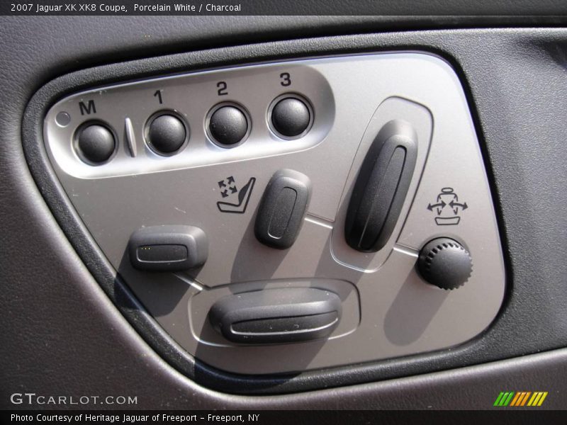 Porcelain White / Charcoal 2007 Jaguar XK XK8 Coupe