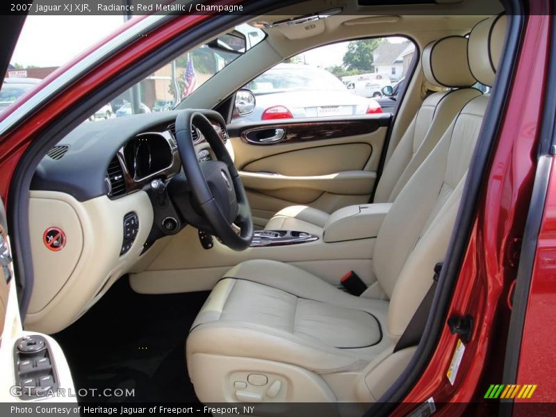 Radiance Red Metallic / Champagne 2007 Jaguar XJ XJR