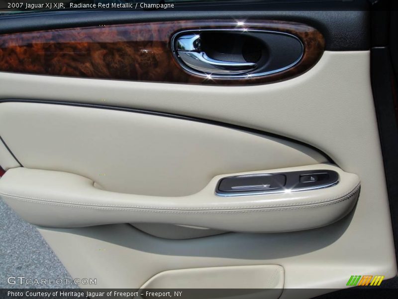 Radiance Red Metallic / Champagne 2007 Jaguar XJ XJR