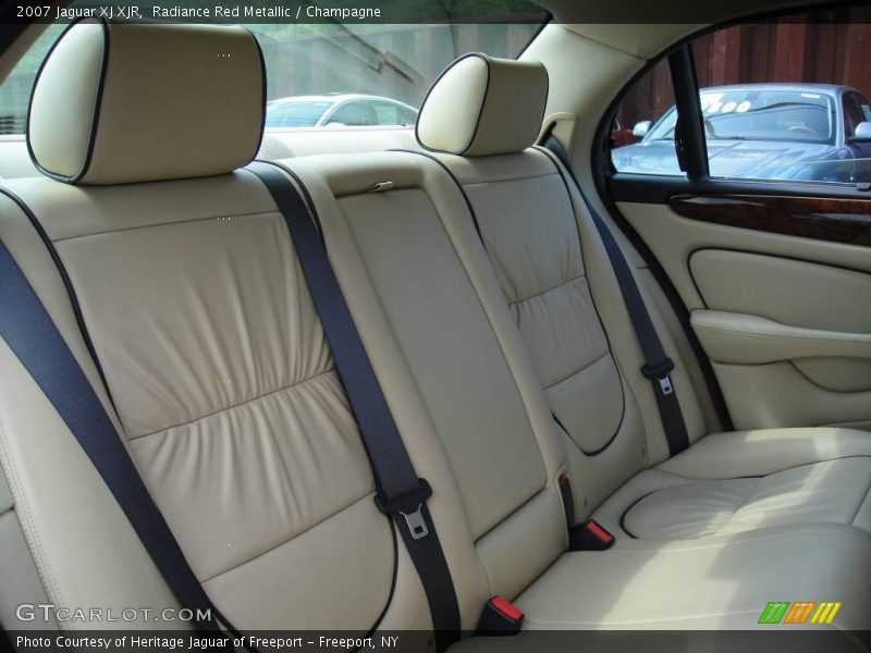 Radiance Red Metallic / Champagne 2007 Jaguar XJ XJR
