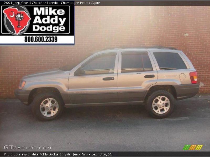 Champagne Pearl / Agate 2001 Jeep Grand Cherokee Laredo