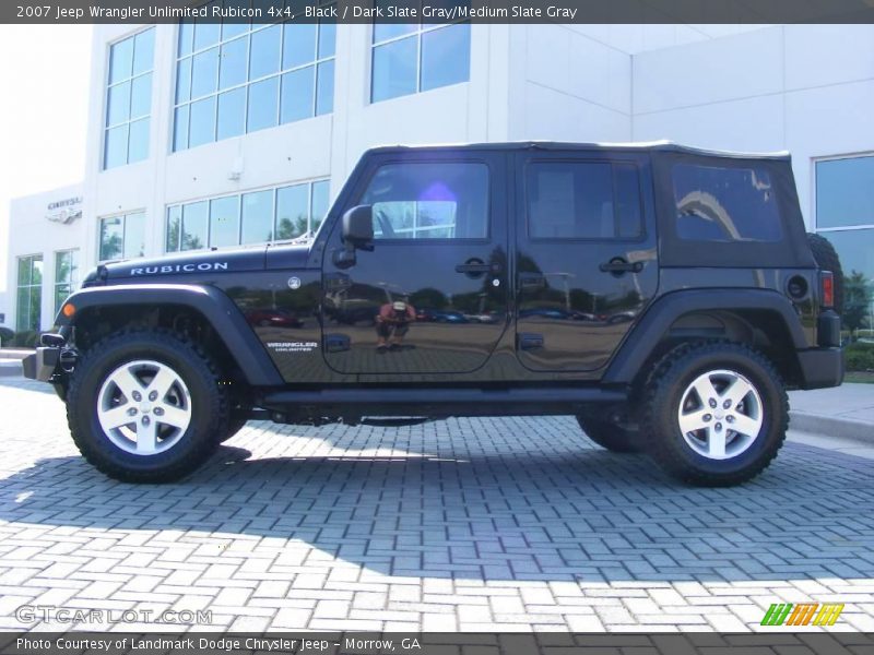 Black / Dark Slate Gray/Medium Slate Gray 2007 Jeep Wrangler Unlimited Rubicon 4x4