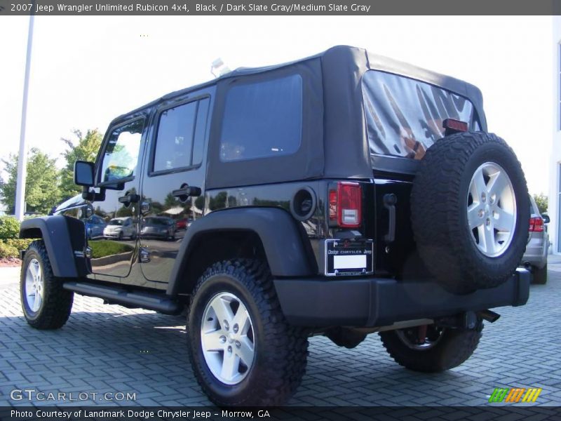 Black / Dark Slate Gray/Medium Slate Gray 2007 Jeep Wrangler Unlimited Rubicon 4x4