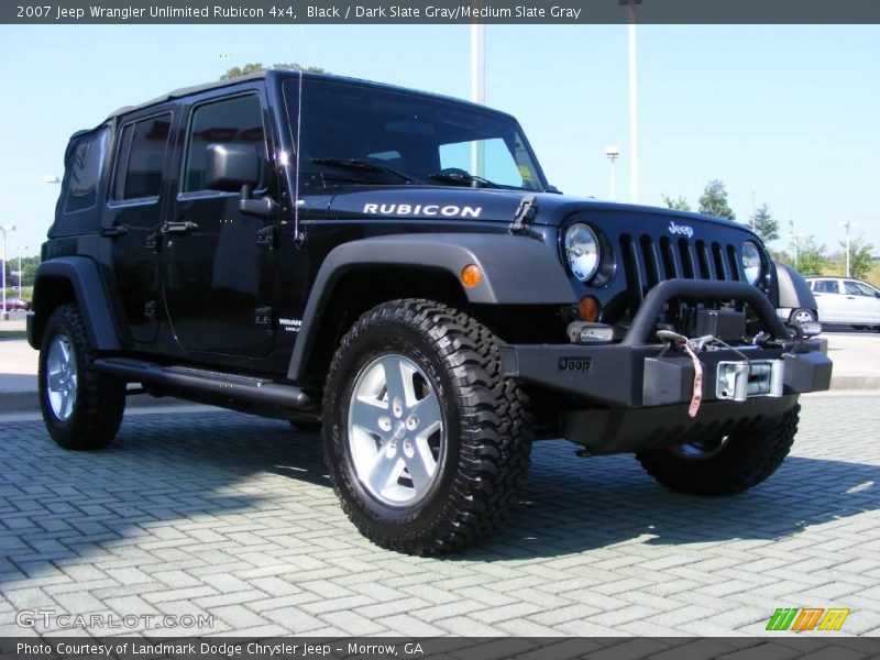 Black / Dark Slate Gray/Medium Slate Gray 2007 Jeep Wrangler Unlimited Rubicon 4x4