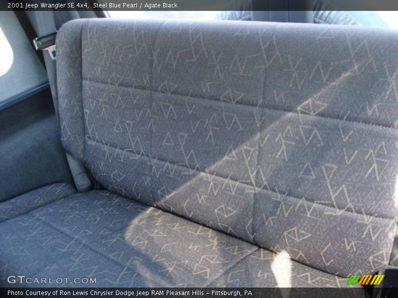 Steel Blue Pearl / Agate Black 2001 Jeep Wrangler SE 4x4